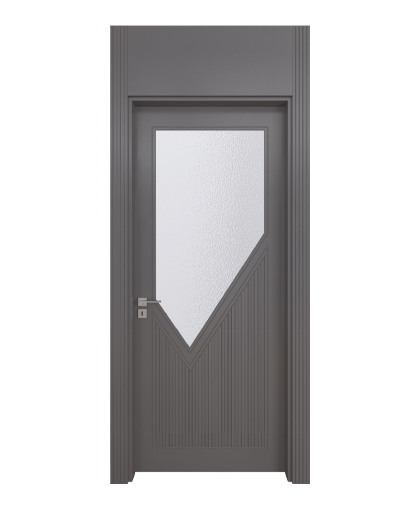 BY-4039V Porte intérieure laqué  Vitrée